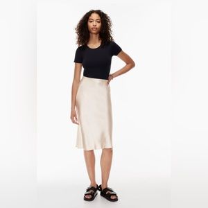 Babaton/Aritzia silk midi skirt
